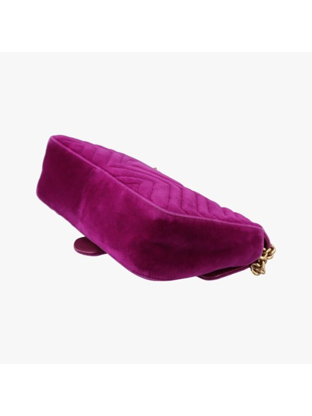 ★SOLD★ Gucci GG Marmont Purple Velour Shoulder - Picture 6 of 15